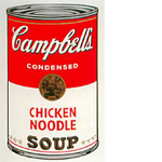 アンディ・ウォーホル「Campbell's Chicken Noodle」