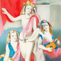 マリー・ローランサン「三人の踊り子」
