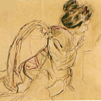 宮本三郎 舞妓「紅さし」の図